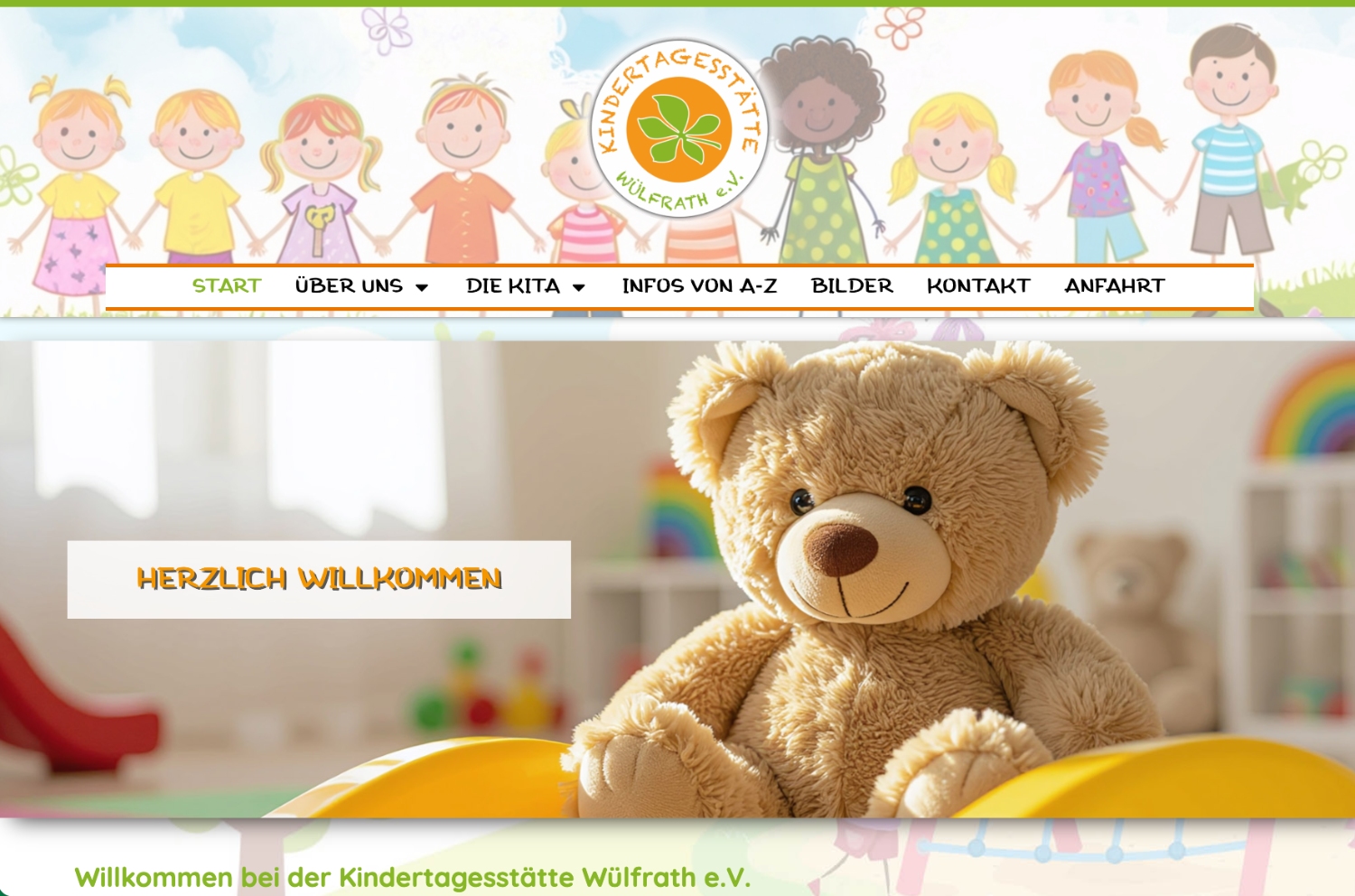 Website Kindertagesstätte Wülfrath e.V.