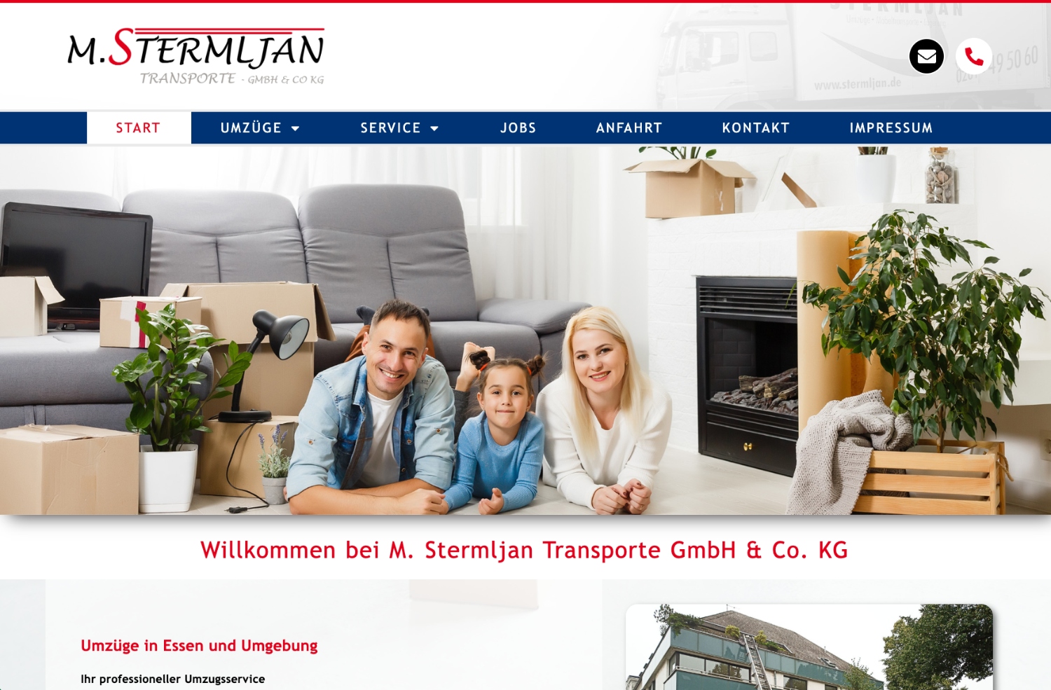 Website M. Stermljan Transporte GmbH & Co. KG