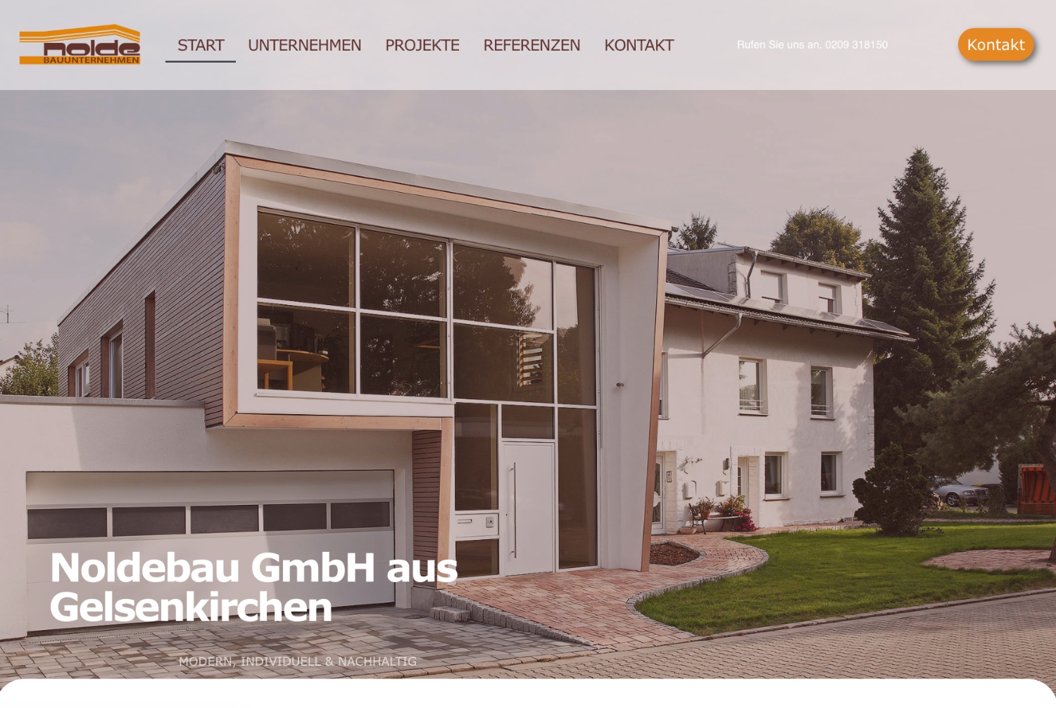 Website Noldebau GmbH