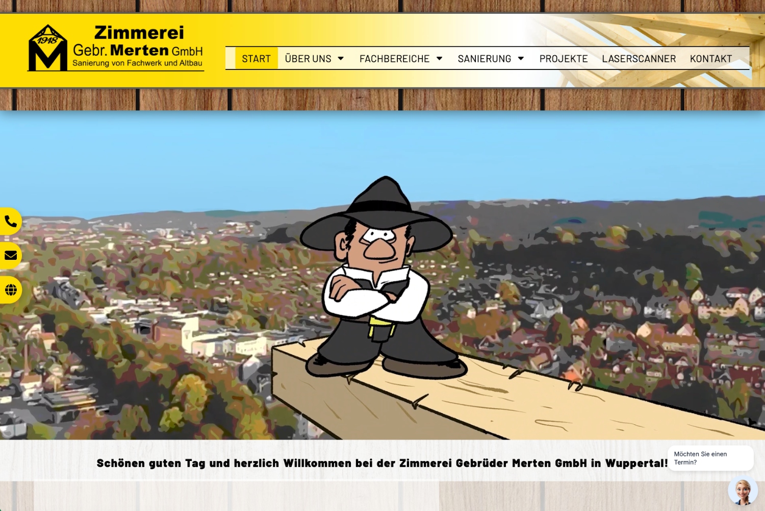 Website Zimmerei Gebr. Merten GmbH